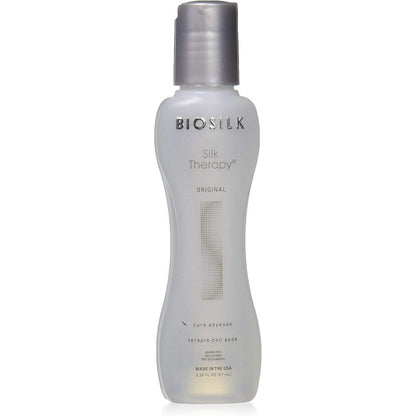 BioSilk Silk Therapy Original Reconstructing Treatment twin pack front view showing the bottles.
