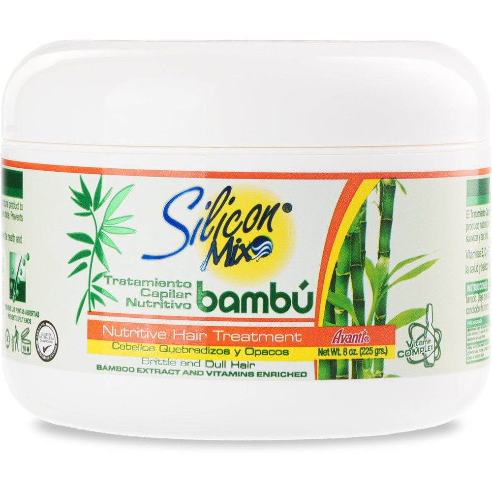 Silicon Mix Bamboo Nutritive Hair Treatment 8 Ounces front view tub for deep conditioning