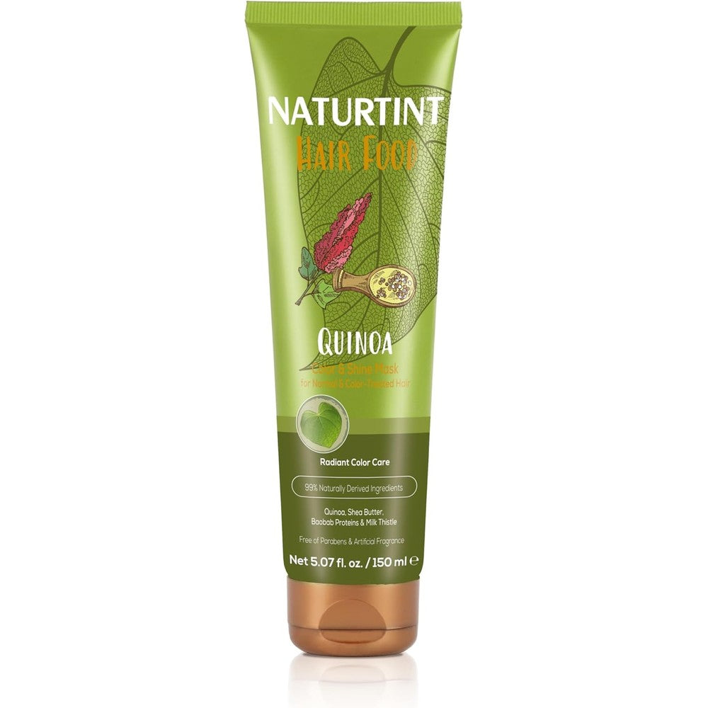 Naturtint Hair Food Quinoa Mask front view of packaging for color protection