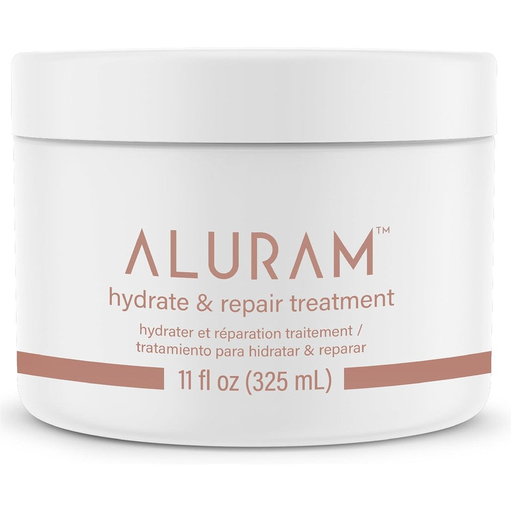 Aluram Hydrate and Repair Hair Treatment front view jar