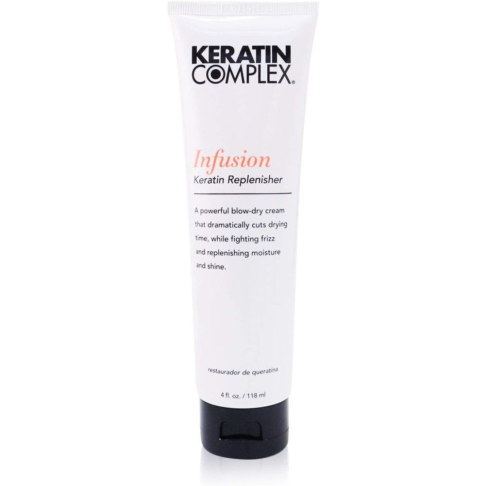Keratin Complex Infusion Keratin Replenisher Blow Dry Cream front view tube