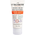 Curlsmith Double Cream Deep Quencher front view travel size jar and tube packaging