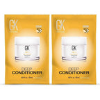 GK Hair deep conditioner masque front view of two tubes packaging