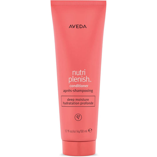 Aveda Nutriplenish Conditioner Deep Moisture 50ml front view showing brand logo and key ingredients packaging.