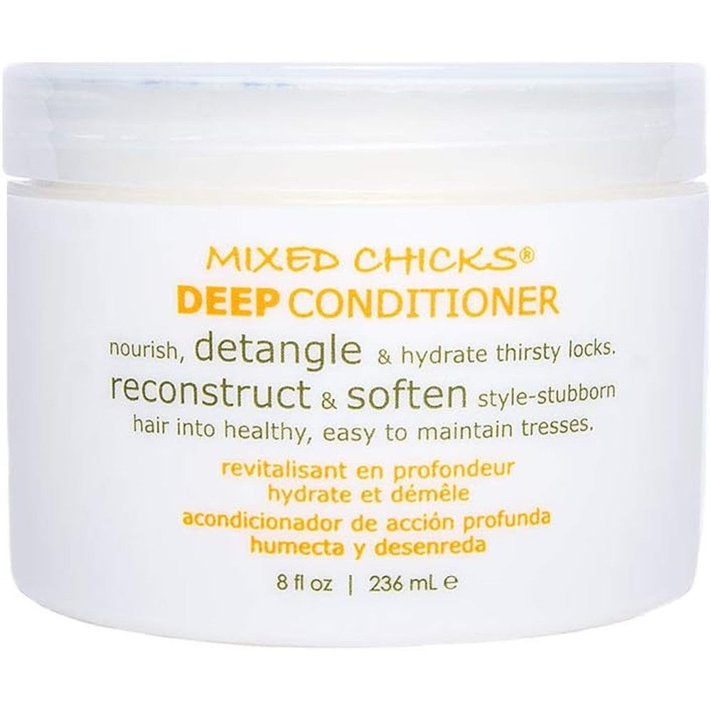 Mixed Chicks detangling deep conditioner front view bottle 8 fluid ounce