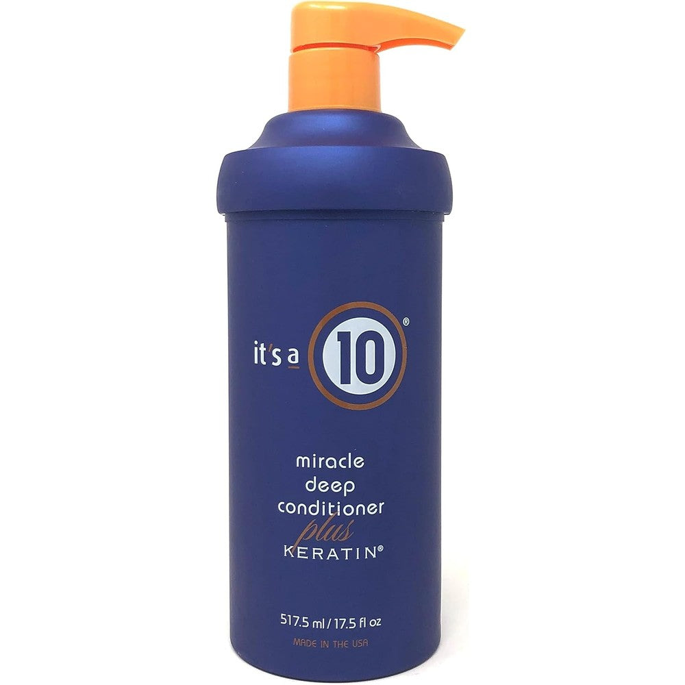 It's A 10 Miracle Deep Conditioner Plus Keratin 17.5 Ounce front view bottle packaging