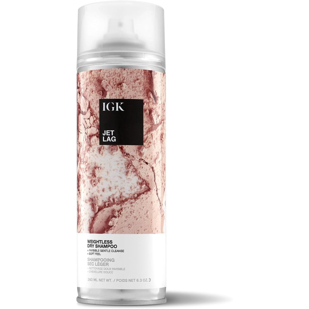 IGK JET LAG Invisible Dry Shampoo front view bottle