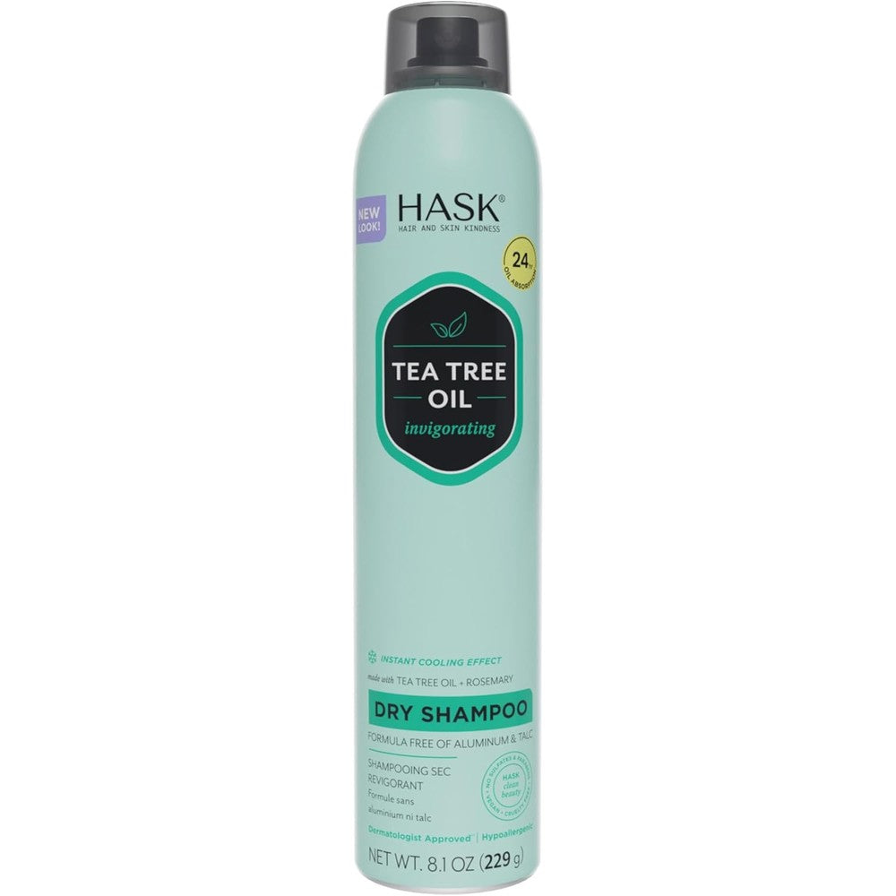 HASK Tea Tree Invigorating Dry Shampoo front view packaging
