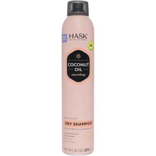 Hask Coconut Oil Nourishing Dry Shampoo front view bottle