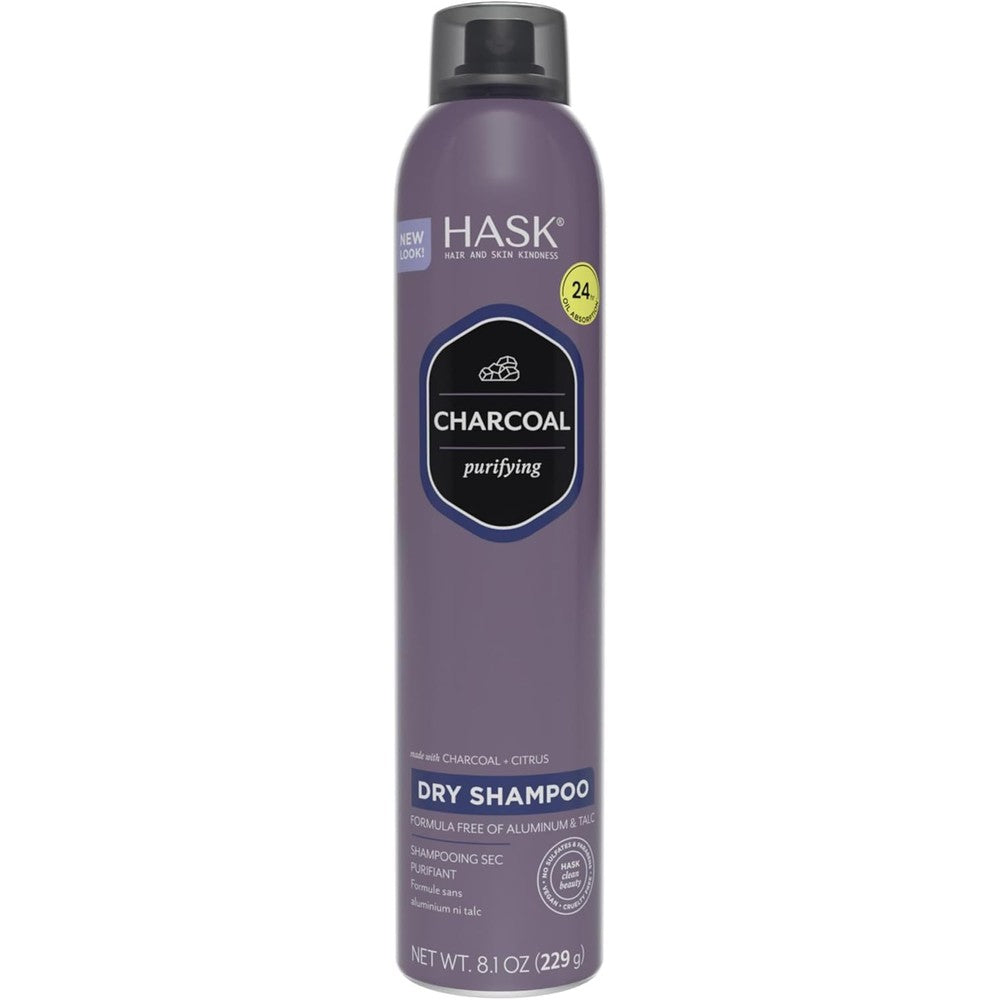 Hask Charcoal Purifying Dry Shampoo front view bottle