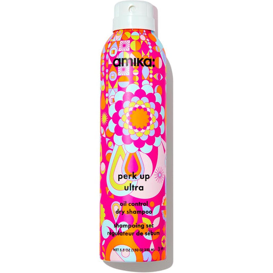 Amika Perk Up Ultra Oil Control Dry Shampoo front view bottle