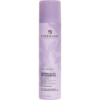 Pureology Style and Protect Refresh and Go Dry Shampoo front view canister