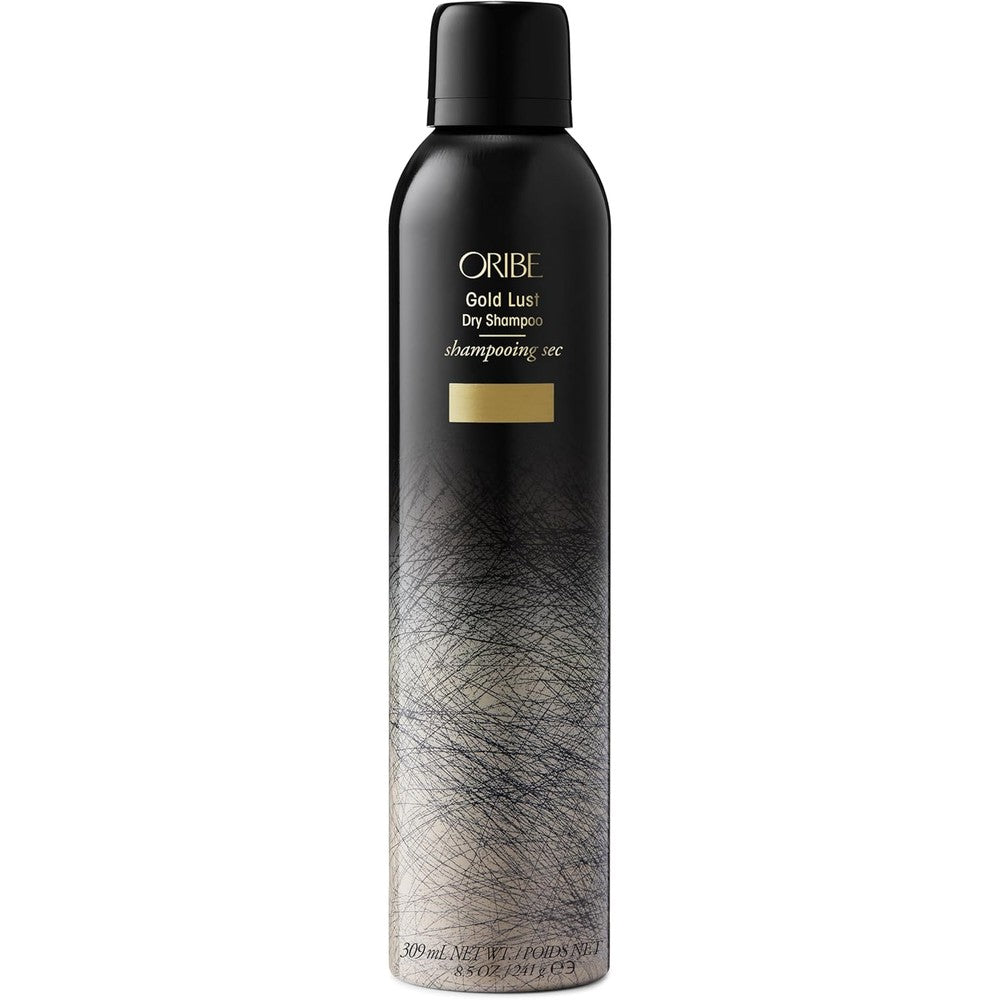 Oribe Gold Lust Dry Shampoo front view aerosol spray can