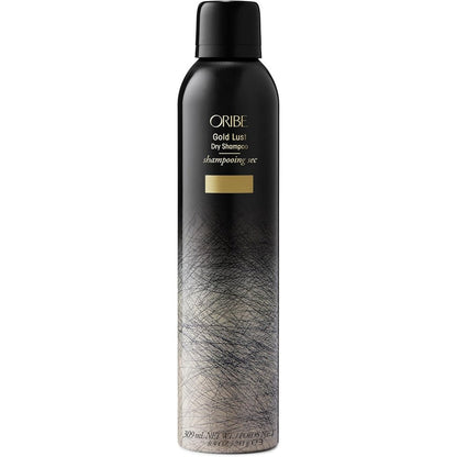 Oribe Gold Lust Dry Shampoo front view aerosol spray can