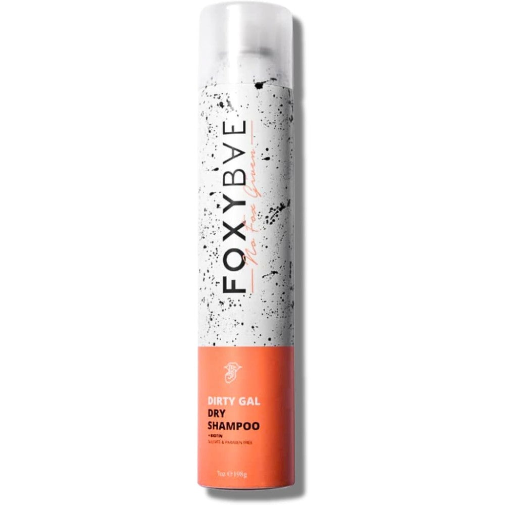 FoxyBae Dirty Gal Volumizing Dry Shampoo front view aerosol bottle