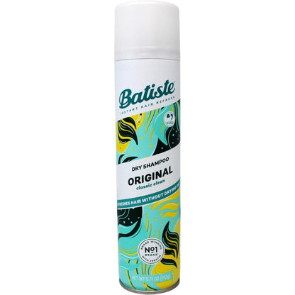 Batiste Original Dry Shampoo 200ml front view canister for oil control