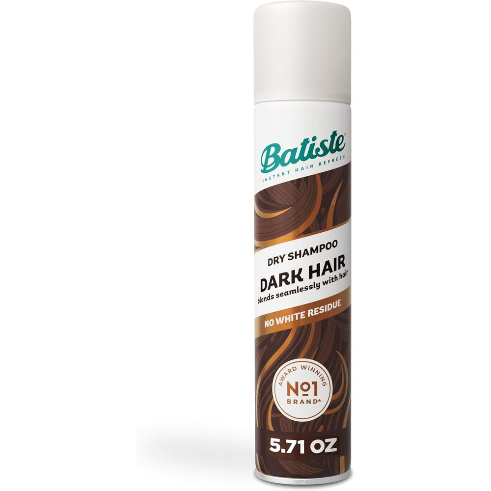 Batiste Dry Shampoo Dark Hair front view imported waterless spray can