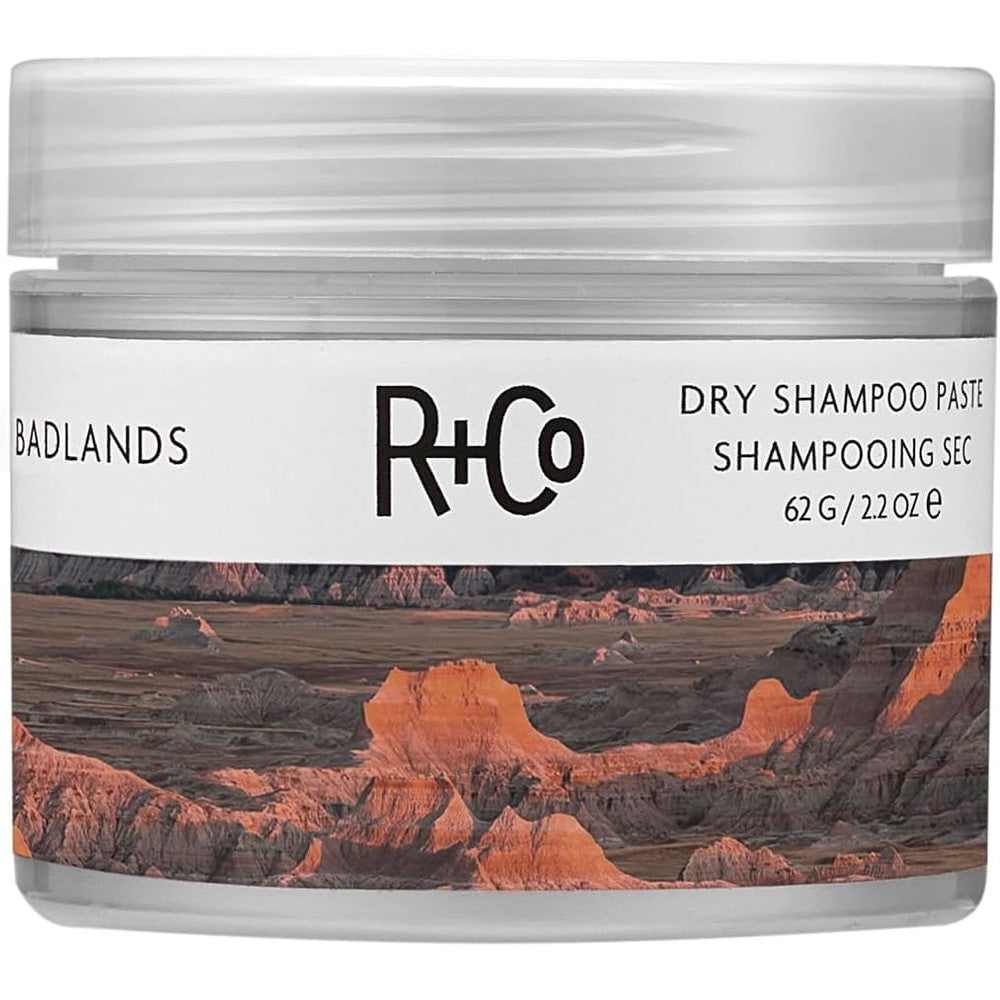 R+Co Badlands Dry Shampoo Paste front view jar
