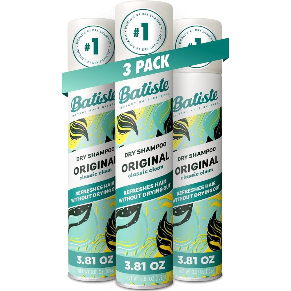Batiste Original Dry Shampoo 3 Piece Set front packaging view