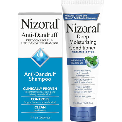 Nizoral Anti-Dandruff Shampoo and Deep Moisturizing Conditioner bundle set