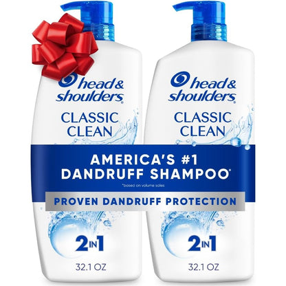 Head and Shoulders Classic Clean two in one anti dandruff twin pack front view