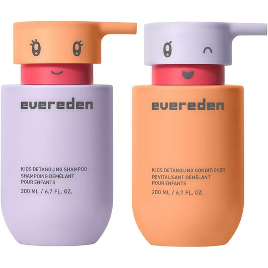 Evereden Kids Haircare Set packaging front view showing shampoo and conditioner bottles.