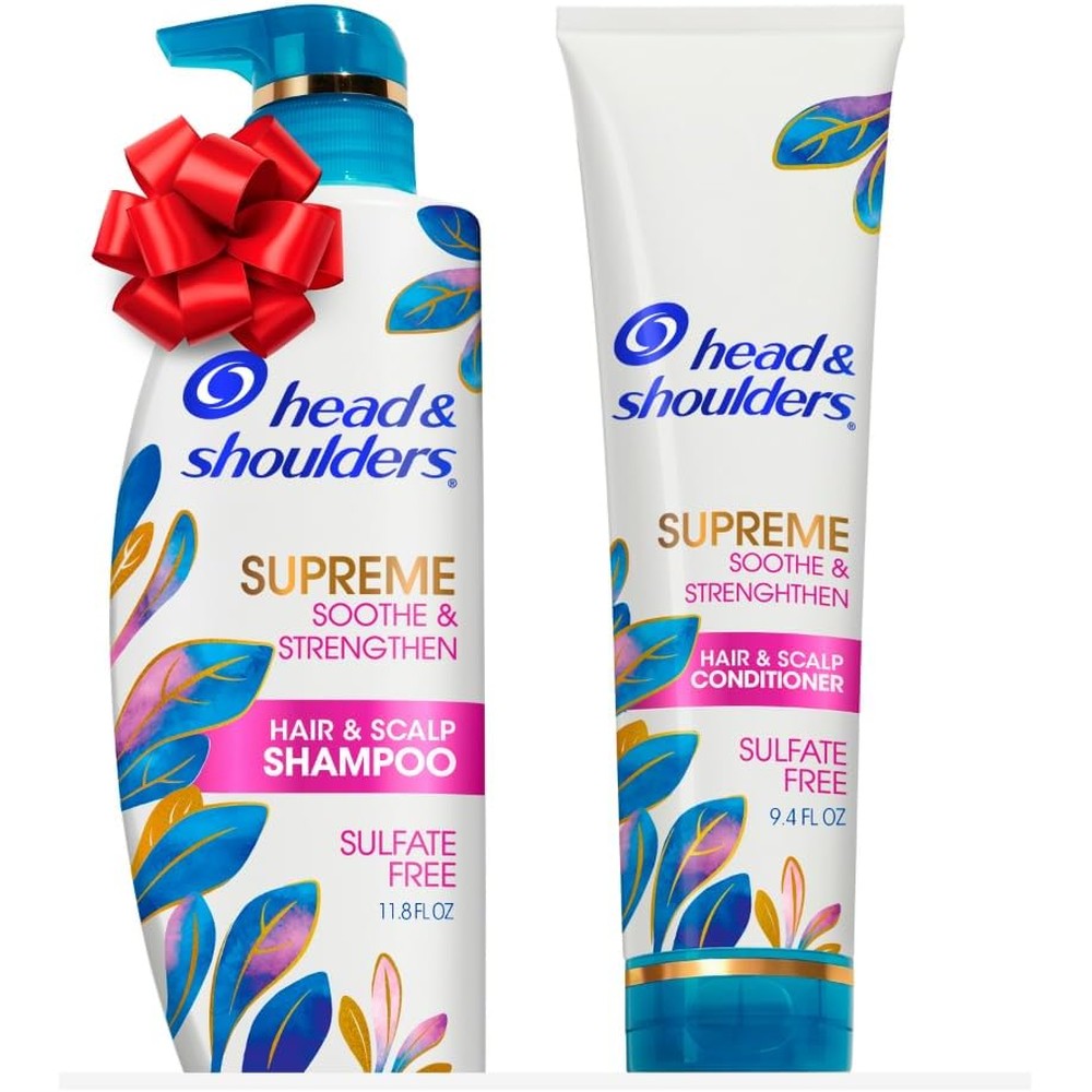 Head and Shoulders Supreme Anti Dandruff Shampoo and Conditioner Set front view