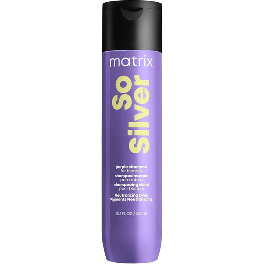 Matrix So Silver Purple Shampoo front view for blonde hair care