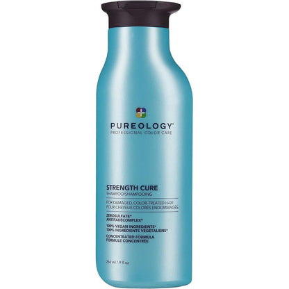Pureology Strength Cure Shampoo front view premium salon hair repair bottle