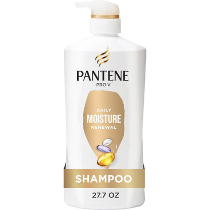 Pantene Daily Moisture Renewal Shampoo bottle front view for dry hair care