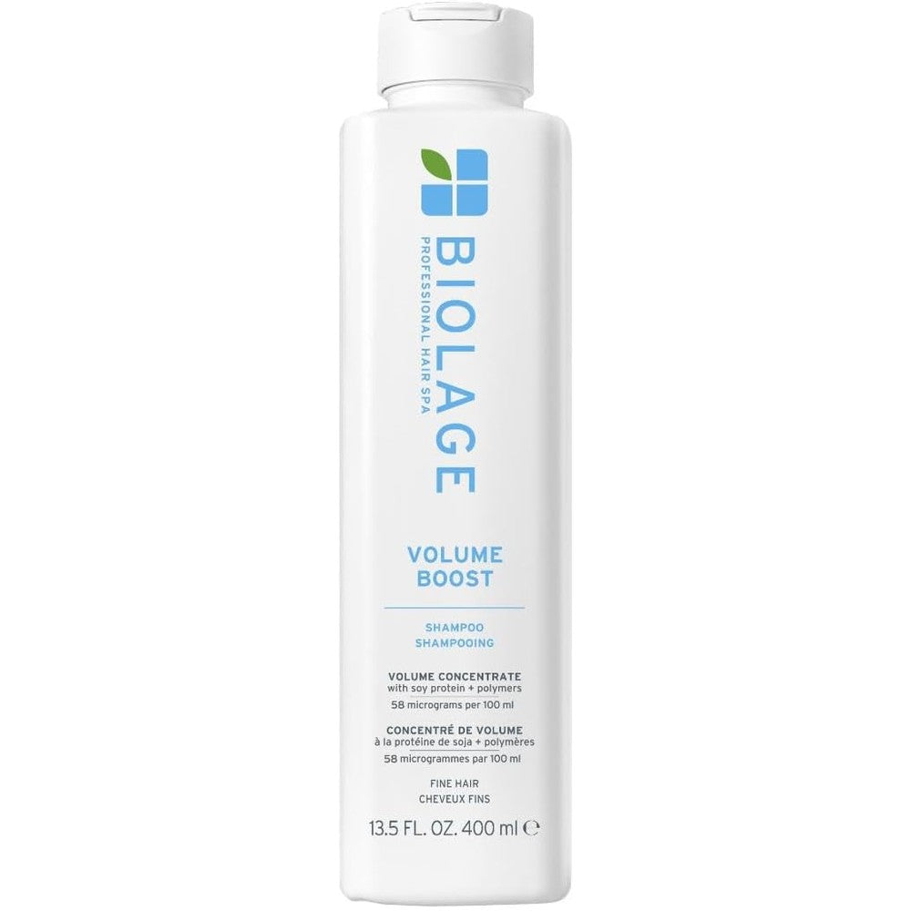 Biolage Volume Boost Shampoo front view packaging for fine hair volumizing care