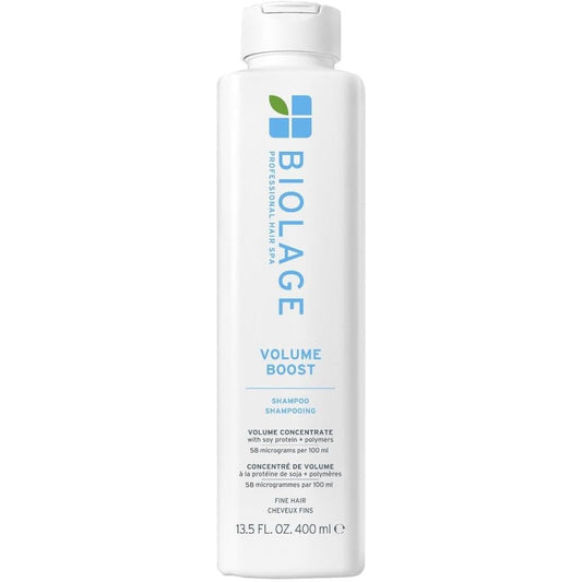 Biolage Volume Boost Shampoo front view packaging for fine hair volumizing care