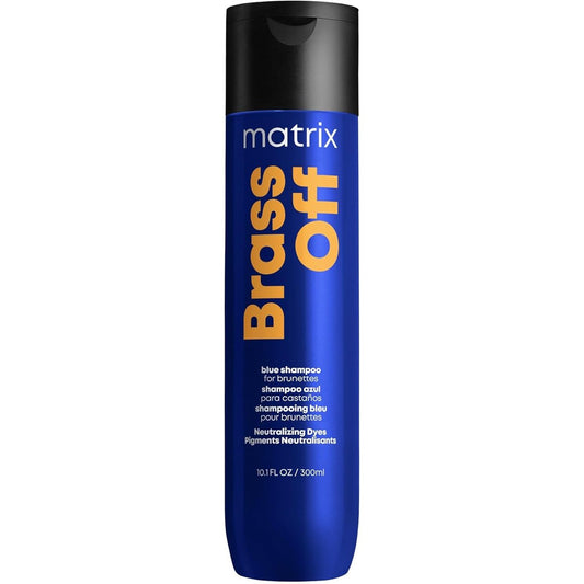 Matrix Brass Off Toning Blue Shampoo front view bottle for salon hair care