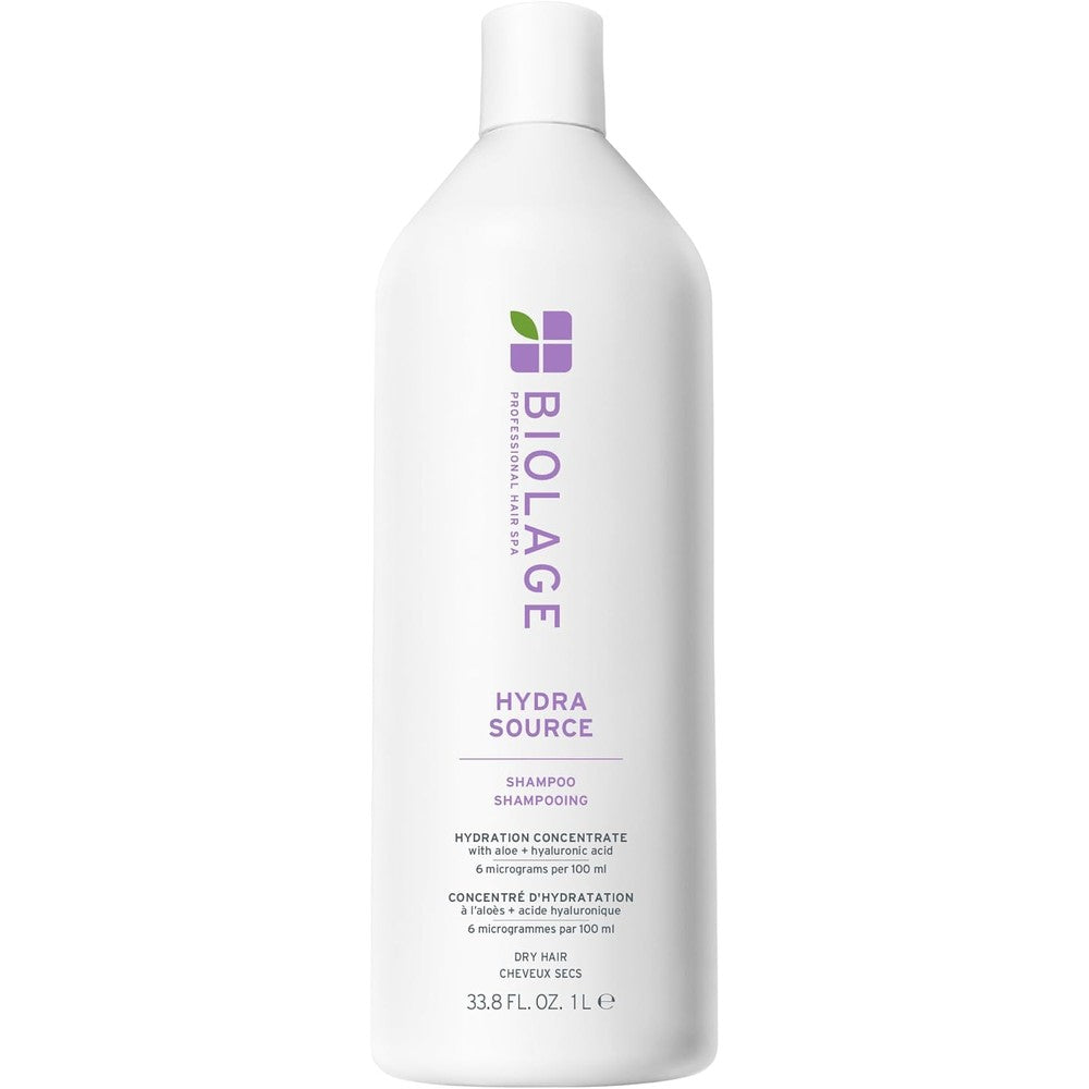 Biolage Hydra Source Shampoo 1000ml front view bottle for dry hair hydration
