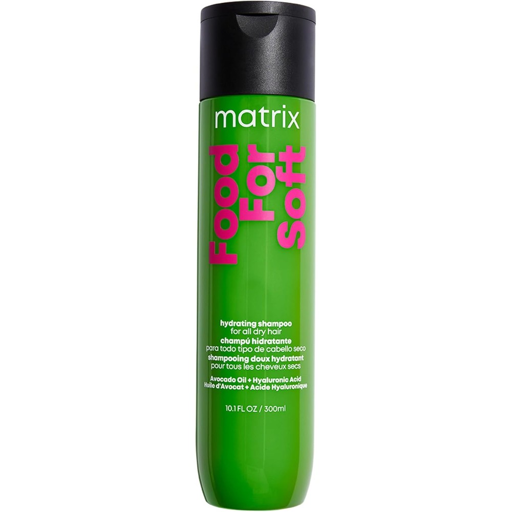 Matrix Food For Soft Hydrating Shampoo front view bottle showing professional moisturizing hair care packaging.