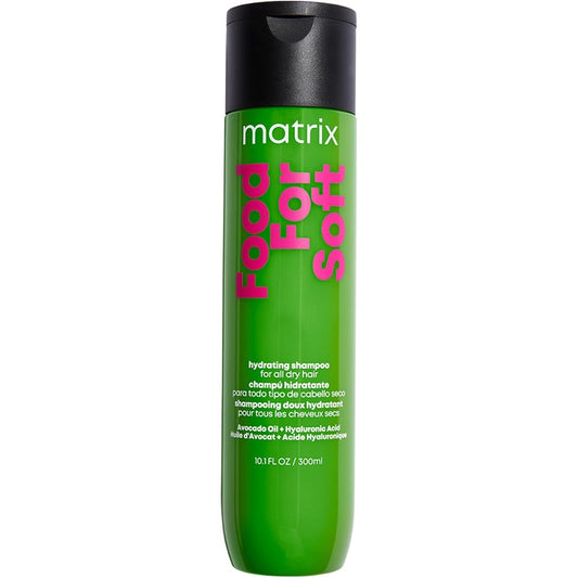 Matrix Food For Soft Hydrating Shampoo front view bottle showing professional moisturizing hair care packaging.