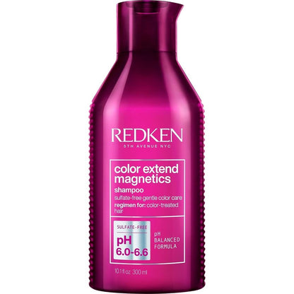 Redken Color Extend Magnetics Shampoo 300 ml front view bottle for salon color protection