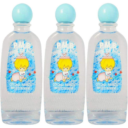 Para Mi Bebe Splash Cologne Boys front view bottle three pack imported baby perfume