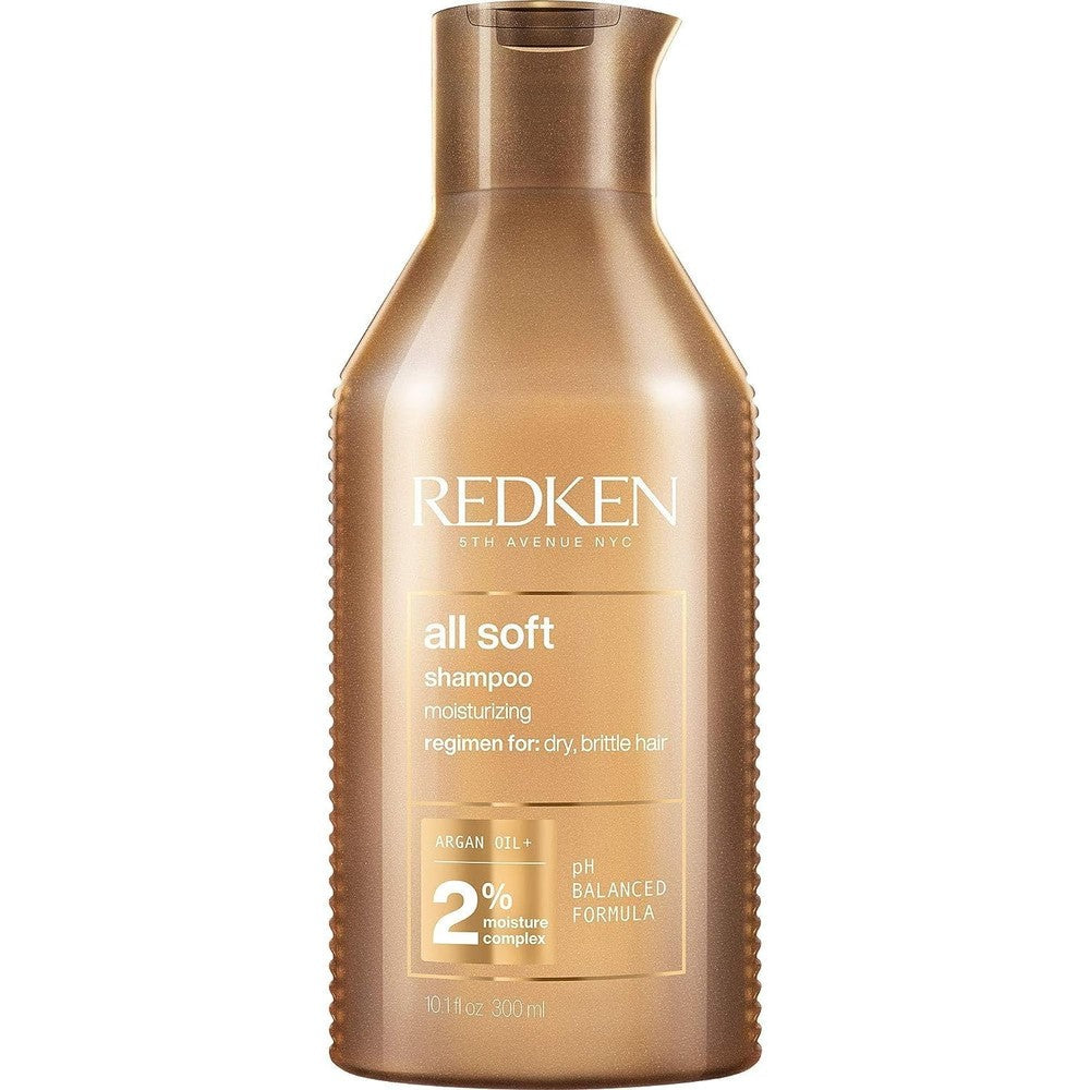 Redken All Soft Shampoo front view bottle packaging