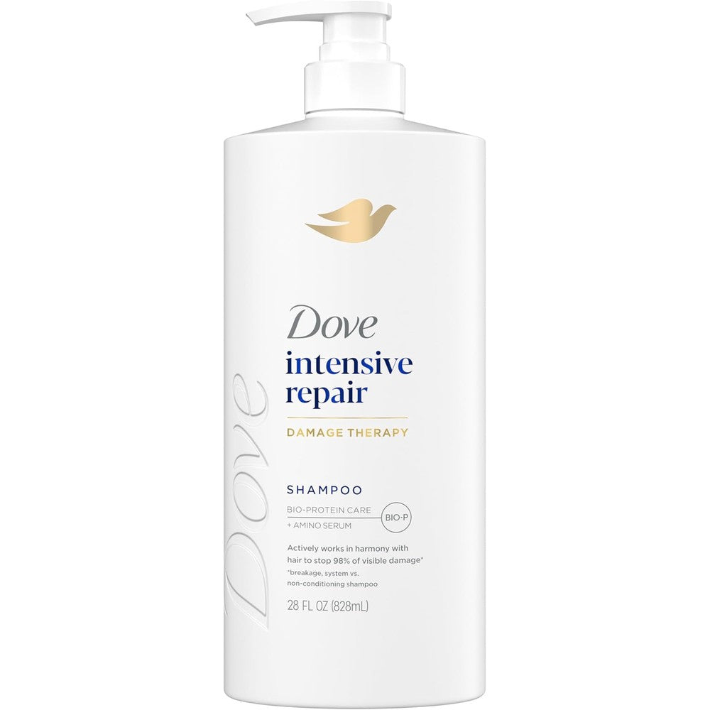 Dove Intensive Repair Shampoo For Damaged Hair 28 Fluid Ounce Front View