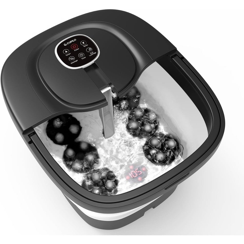 CuPiLo foot spa bath massager front view with digital display