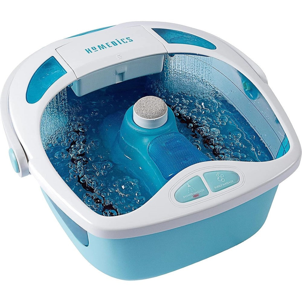 Homedics Shower Bliss Foot Spa front view showing water jets