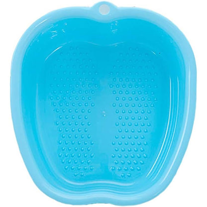 Lemoncy Large Plastic Foot Basin blue front view
