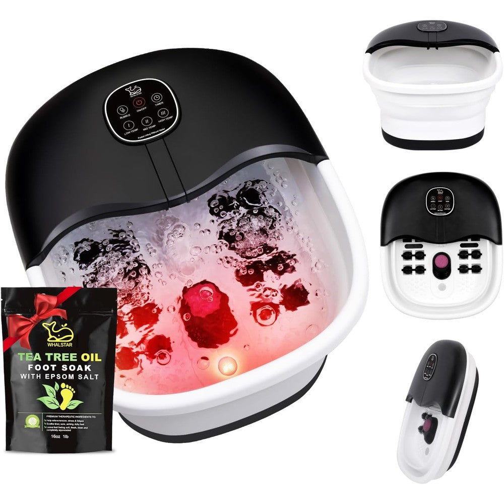 Whalstar collapsible foot spa bath massager front view