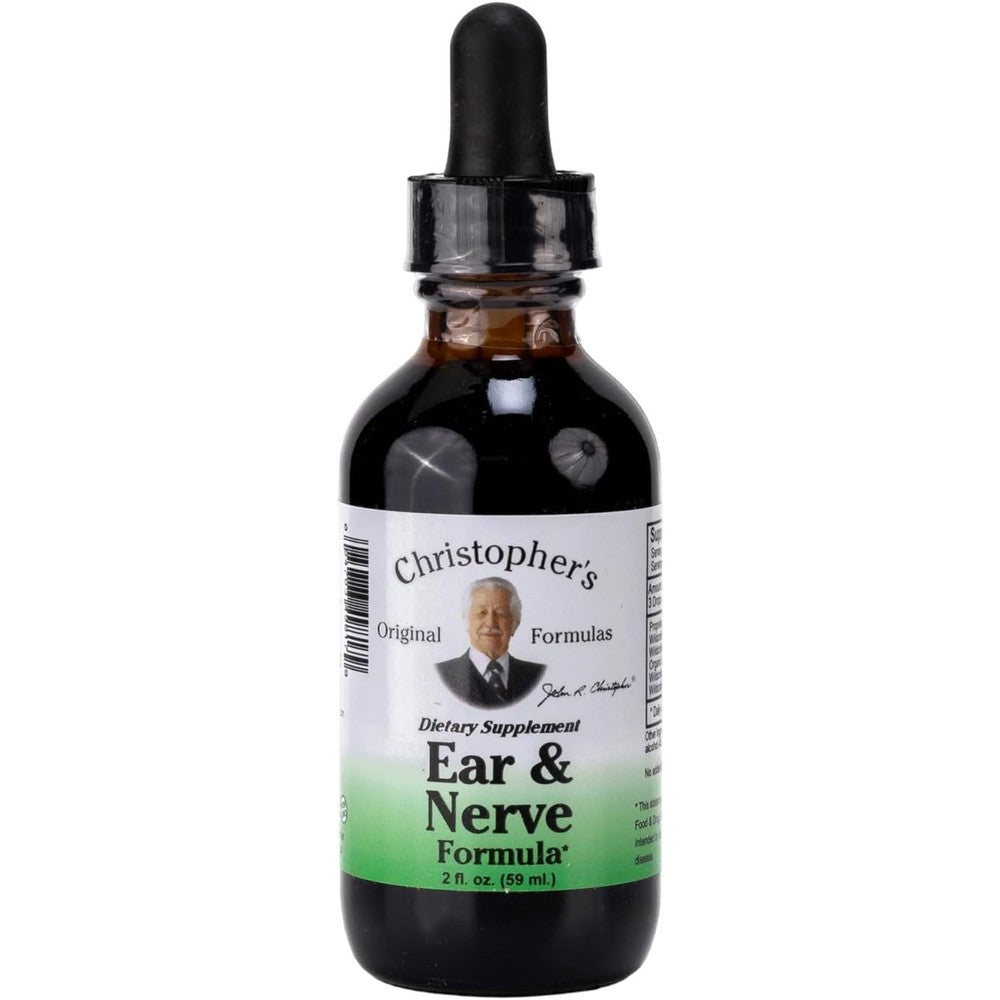Christopher's Original Formulas Ear and Nerve Extract front bottle view