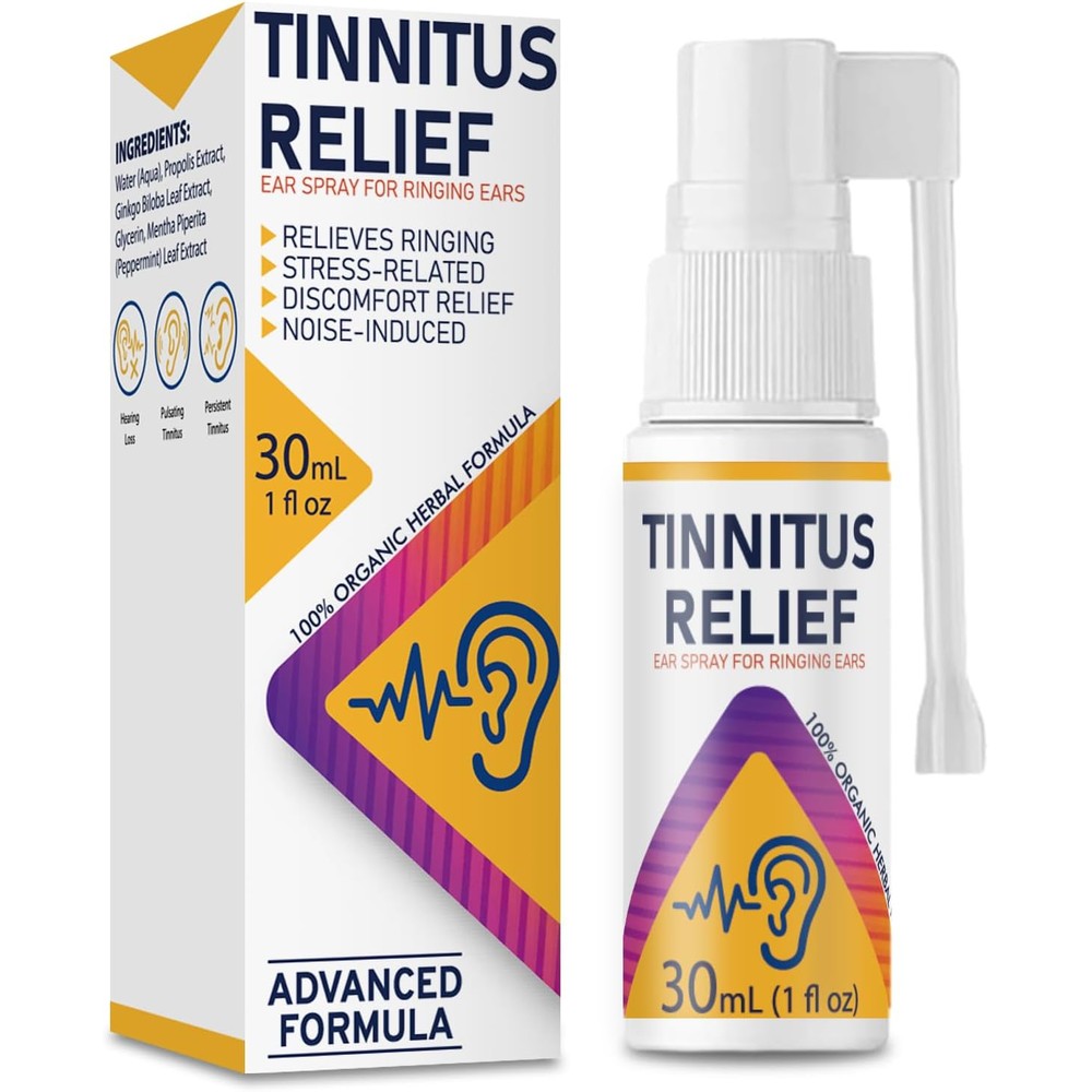 NightBreaker Tinnitus Relief Spray front view packaging and bottle