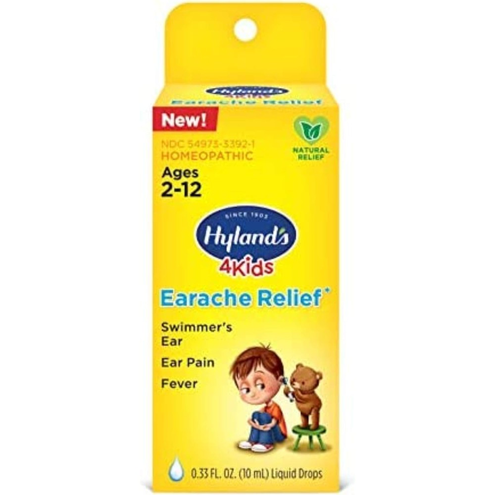 Natrulo Natural Ear Drops front view featuring bottle and packaging label.