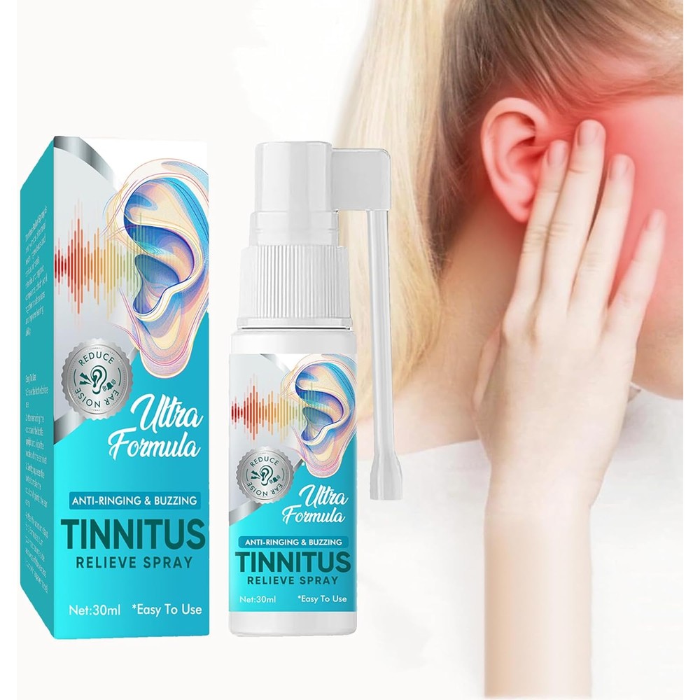 Le Touch Tinnitus Relief Spray front view for ear ringing treatment.