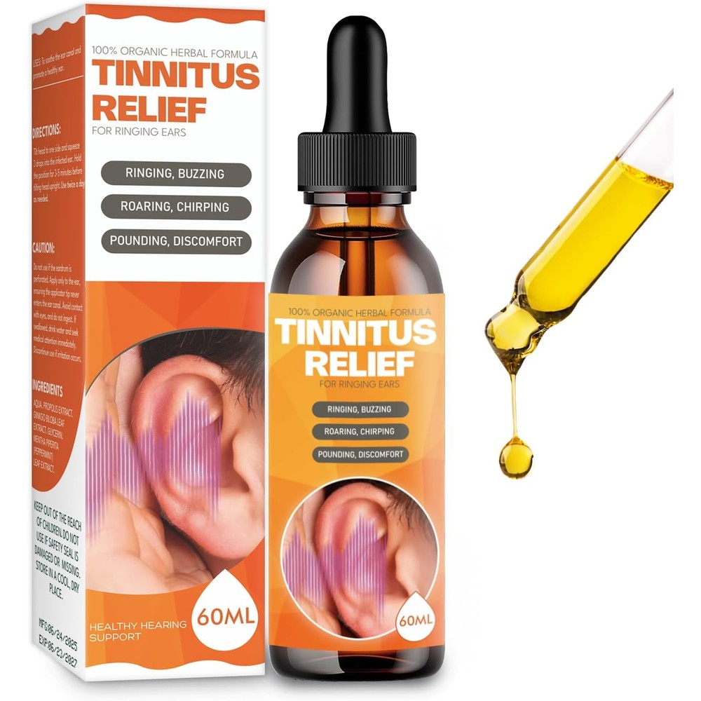 Graclin Tinnitus Relief Drops front view for ear ringing support