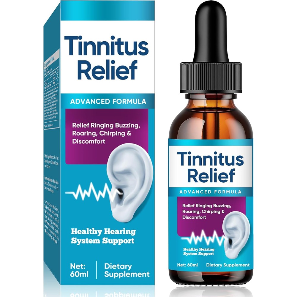 Hemir tinnitus relief advanced formula ear drops bottle front view packaging